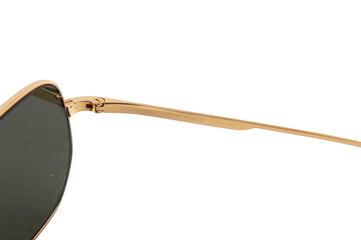 OLIVER PEOPLES + KHAITE GOLD 1989C GOLD TONE SUNGLASSES