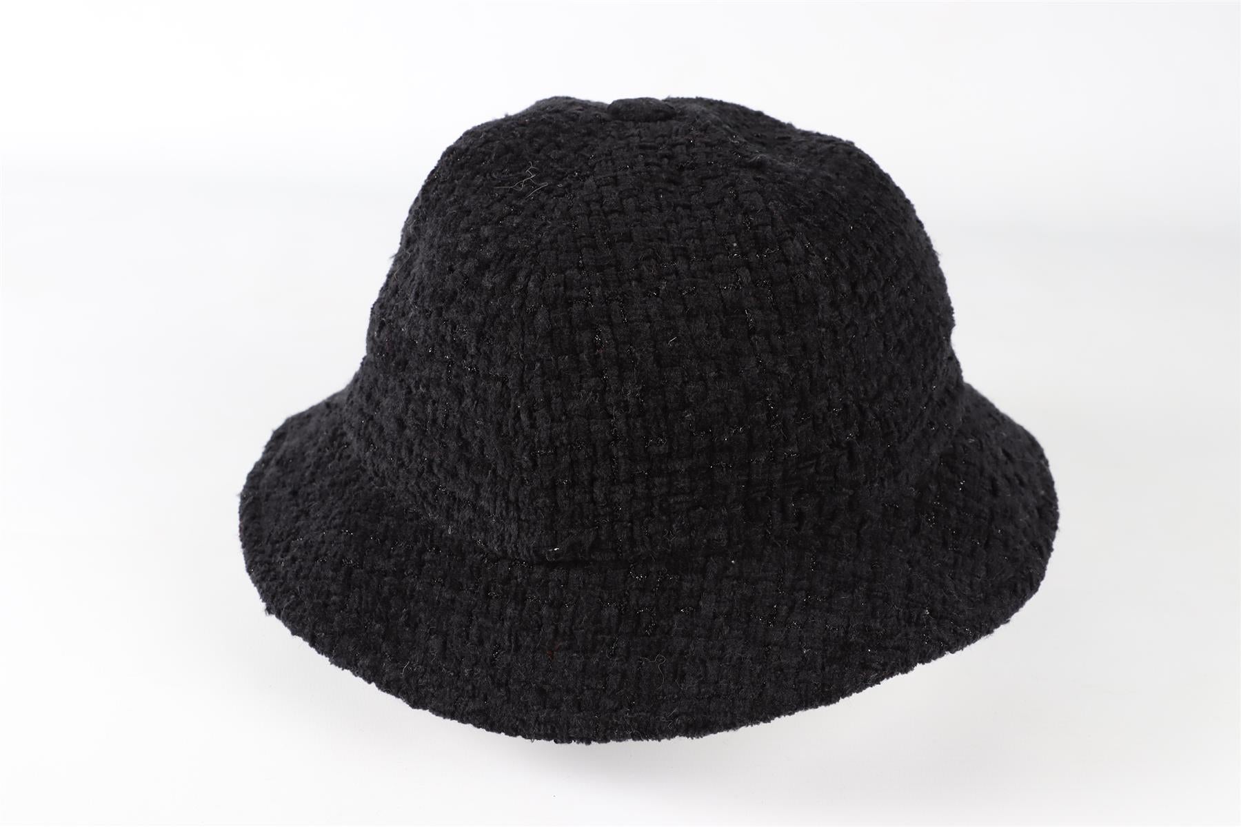 CHANEL BLACK 2022 COTTON BLEND BUCKET HAT LARGE