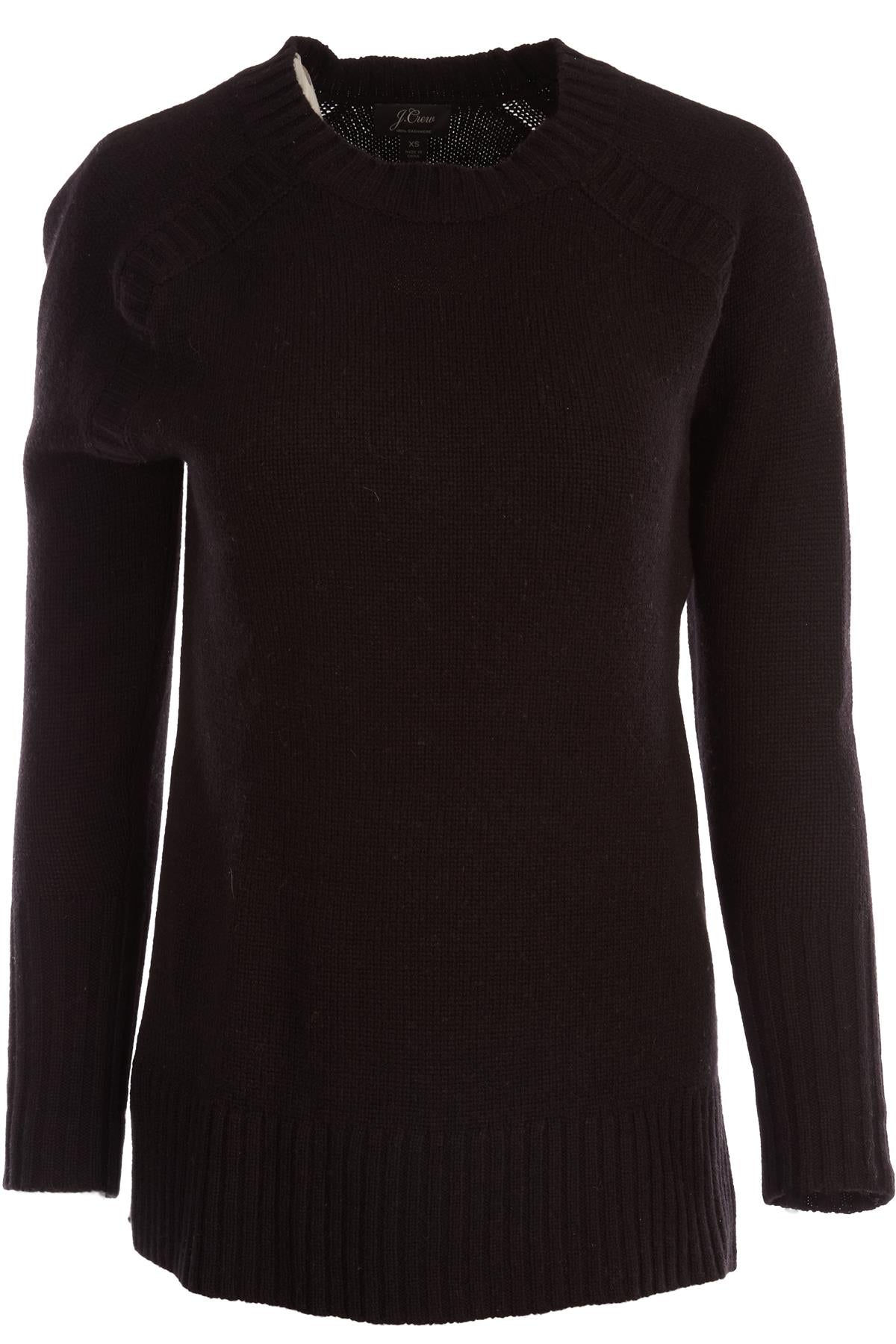 J.CREW BLACK CASHMERE SWEATER XSMALL