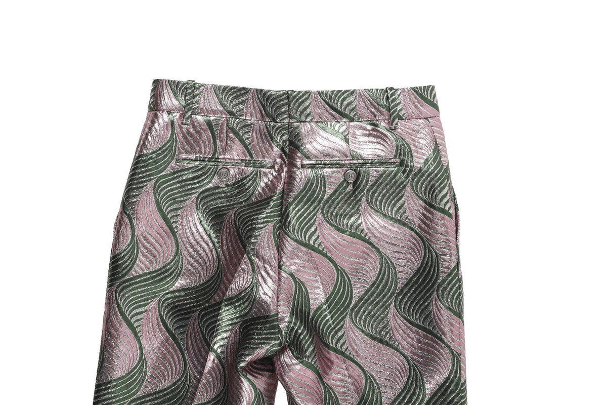 GUCCI MULTI JACQUARD STRAIGHT LEG PANTS IT 40 UK 8