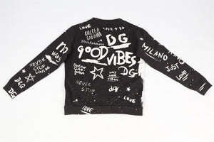 DOLCE & GABBANA KIDS BOYS COTTON SWEATSHIRT 11-12 YEARS