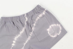 SPORTY & RICH PURPLE COTTON SHORTS LARGE