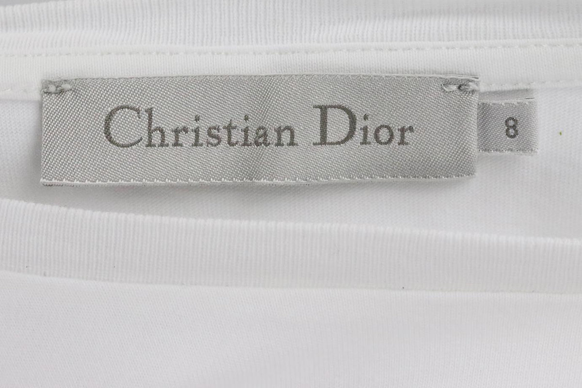 CHRISTIAN DIOR KIDS GIRLS LOGO COTTON T-SHIRT 8 YEARS