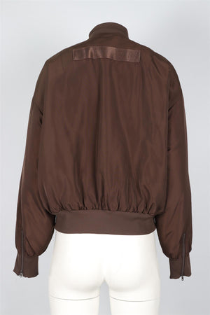 ALO YOGA BROWN FAUX FUR AND SHELL JACKET SMALL