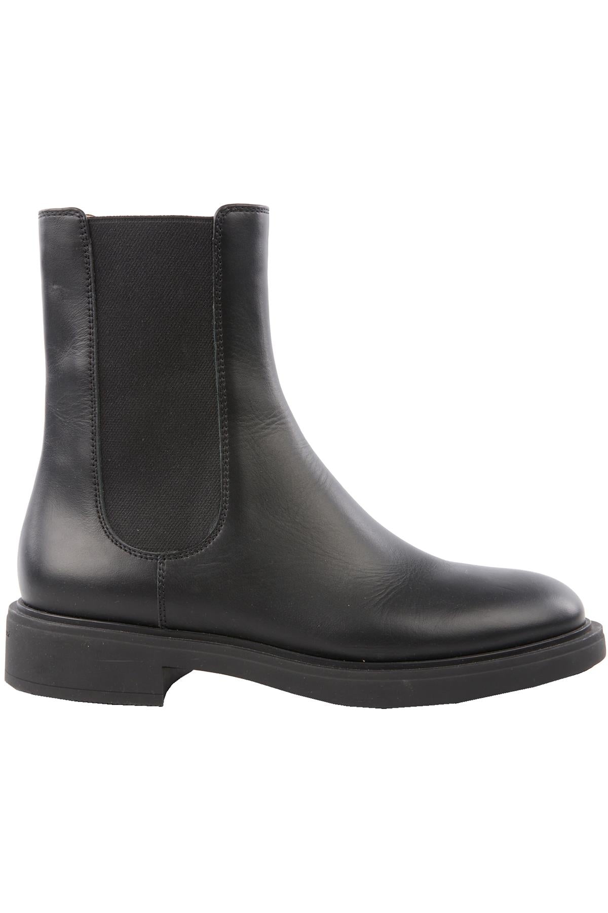 GIANVITO ROSSI BLACK LEATHER CHELSEA BOOTS EU 38 UK 5 US 8