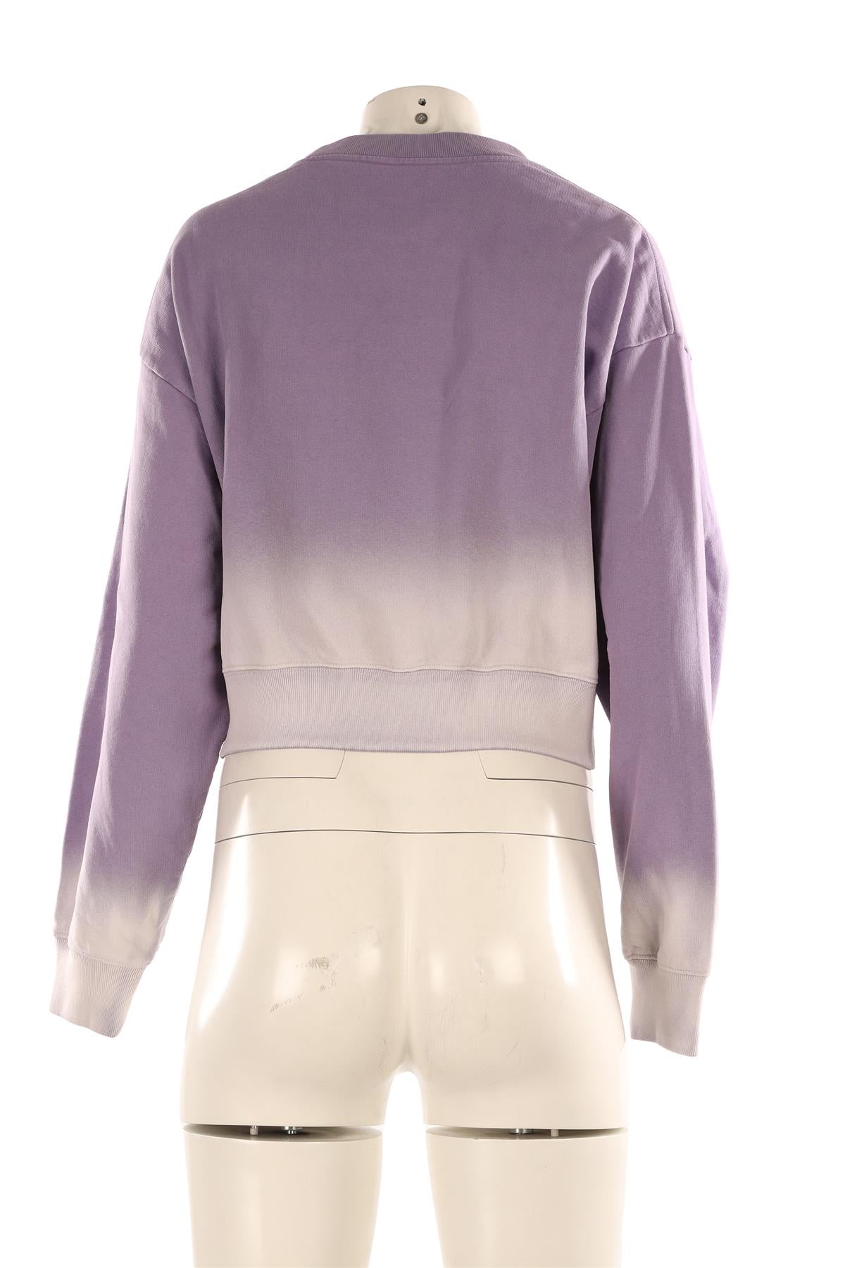 SPORTY & RICH PURPLE COTTON SWEATSHIRT SMALL