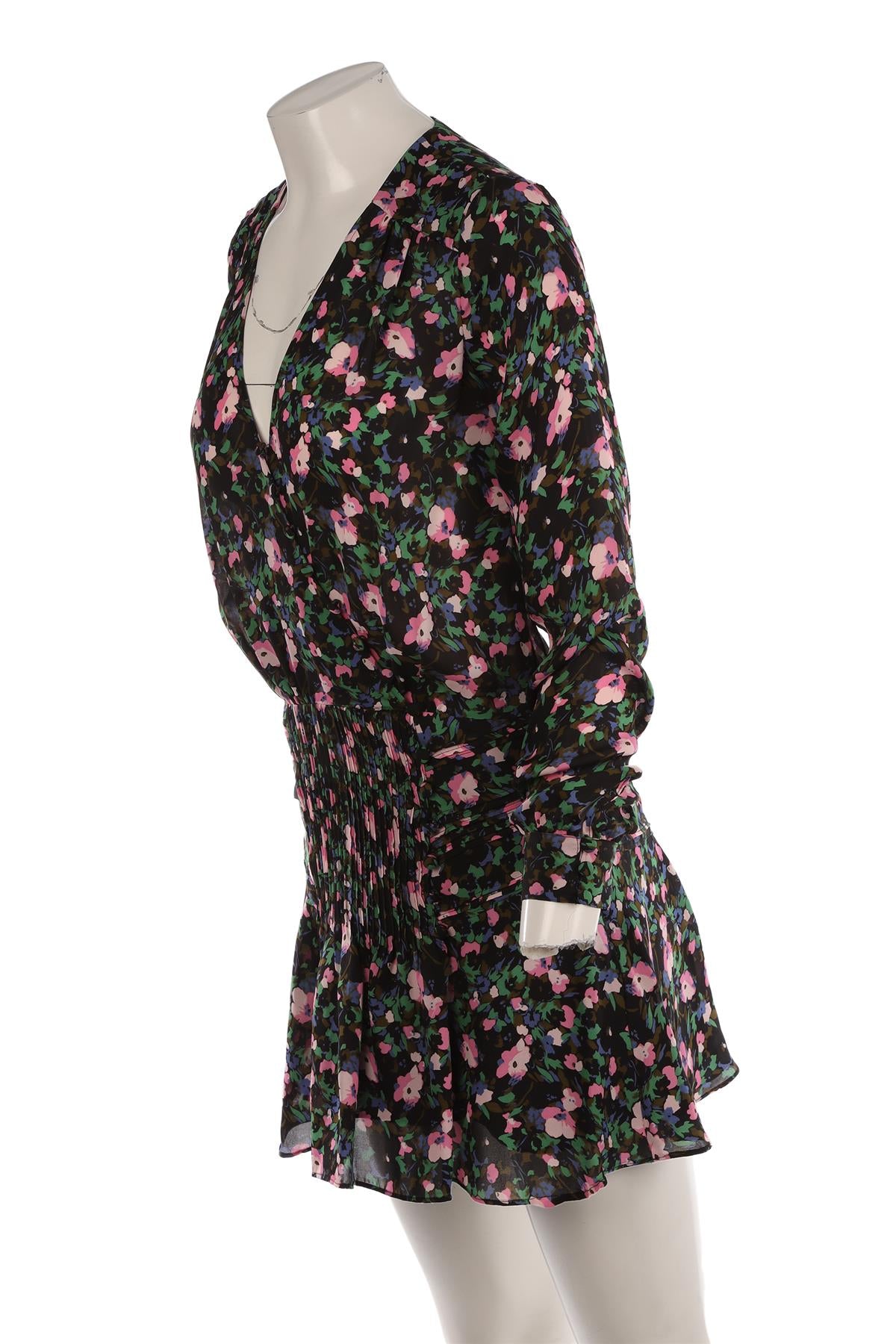 VERONICA BEARD MULTI SILK MINI DRESS US 2