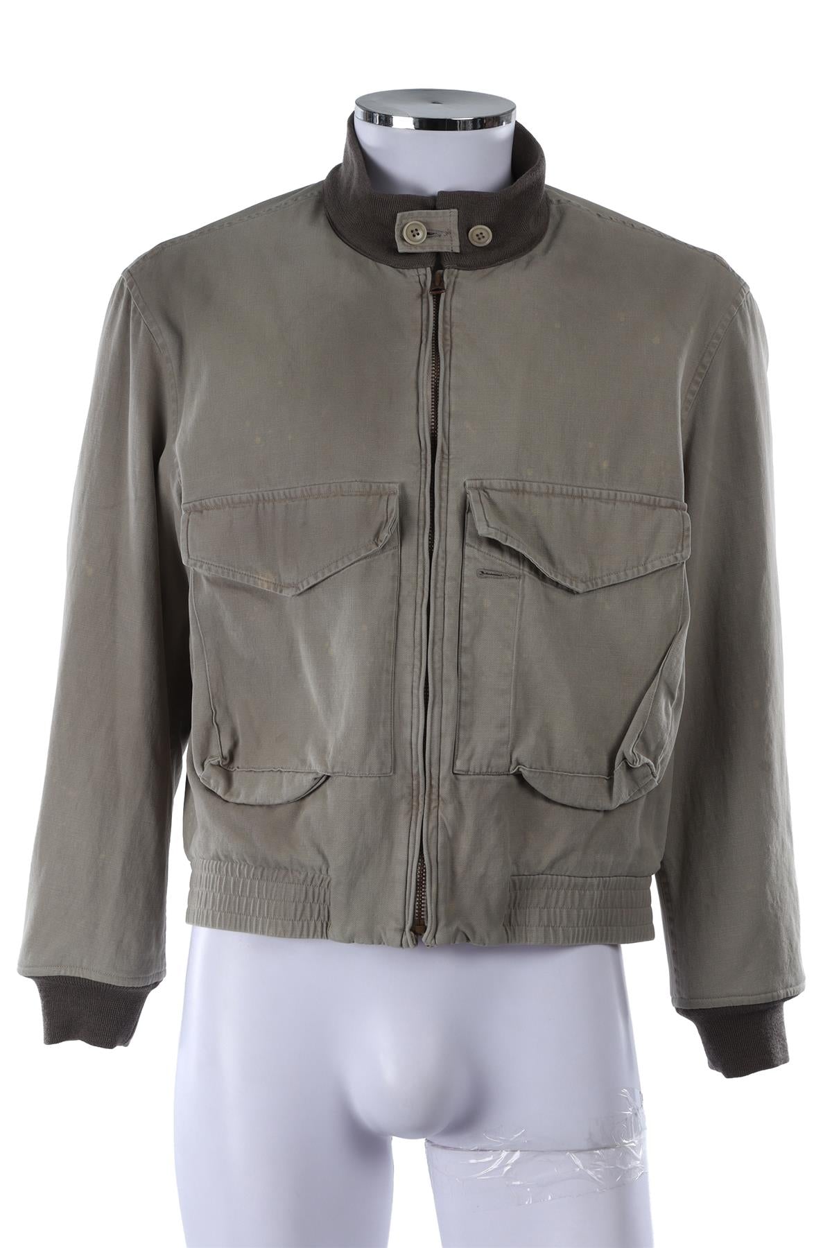 GREEN MEN'S COTTON JACKET