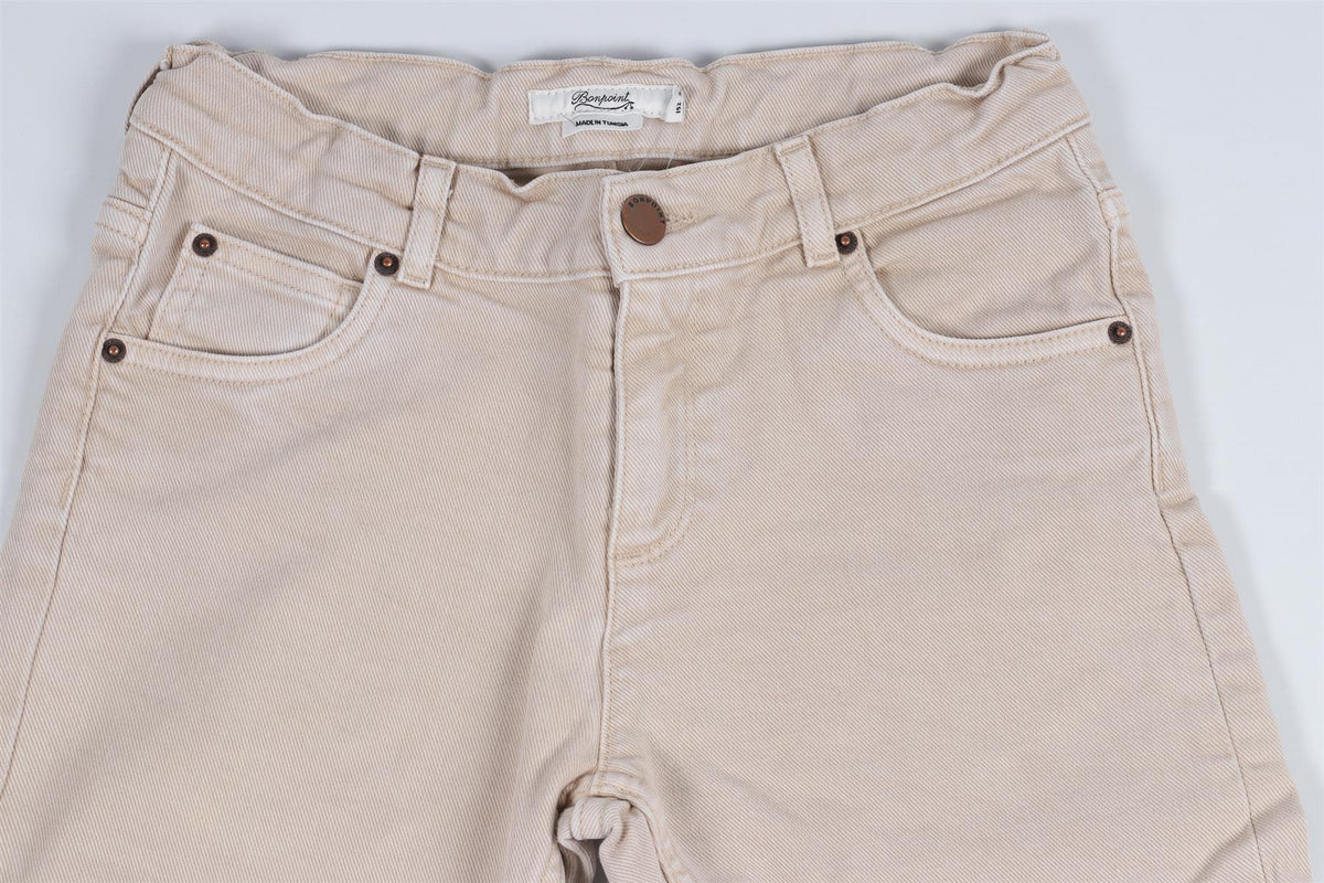 BONPOINT BEIGE KIDS BOYS JEANS 12 YEARS