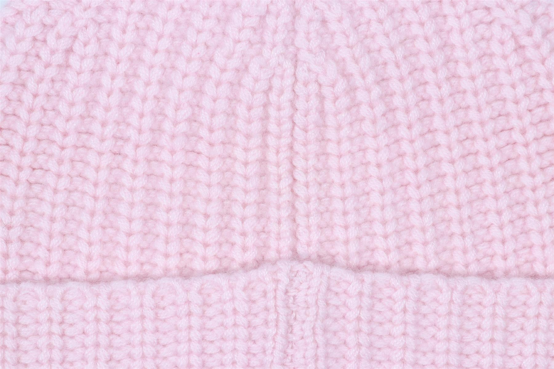 LA LIGNE PINK WOOL BEANIE ONE SIZE