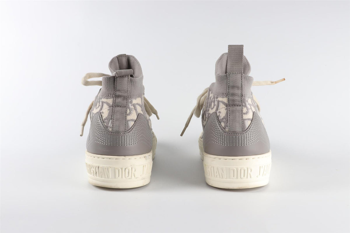 CHRISTIAN DIOR GREY WALK'N'DIOR TECHNICAL SNEAKERS EU 36.5 UK 3.5 US 6.5