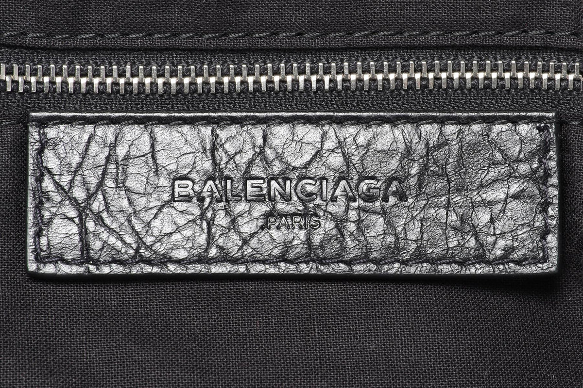 BALENCIAGA BLACK 2017 CITY LEATHER DUFFLE BAG