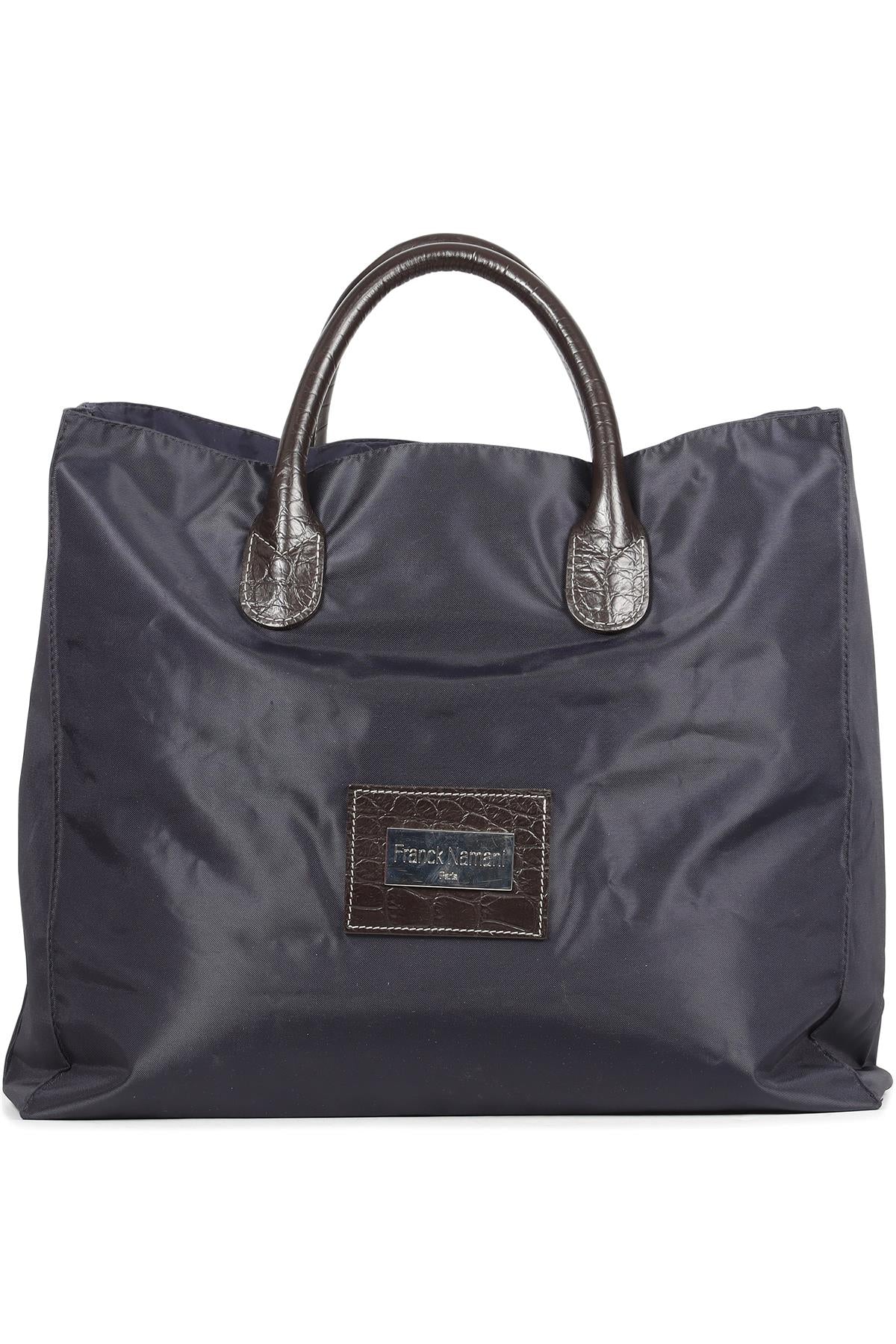 FRANCK NAMANI NAVY NYLON TOTE BAG