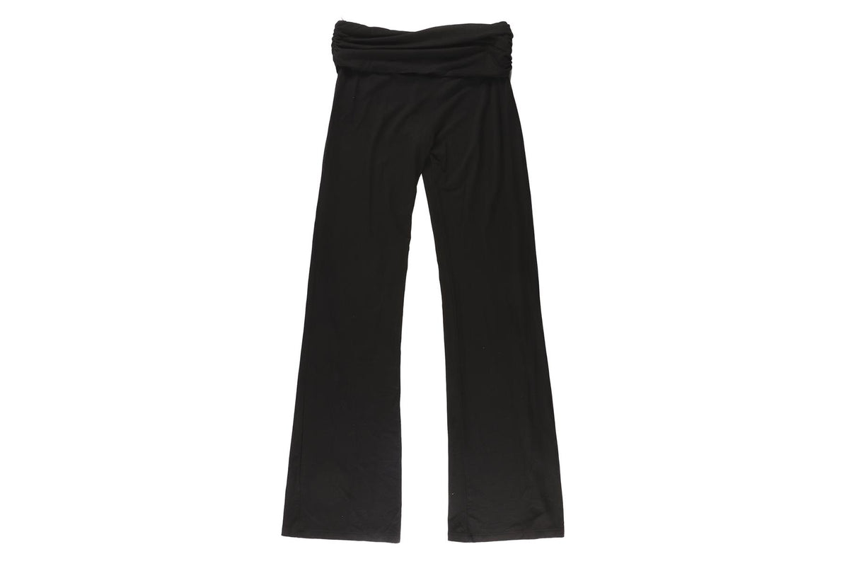 FORM BLACK JERSEY BOOTCUT PANTS SMALL