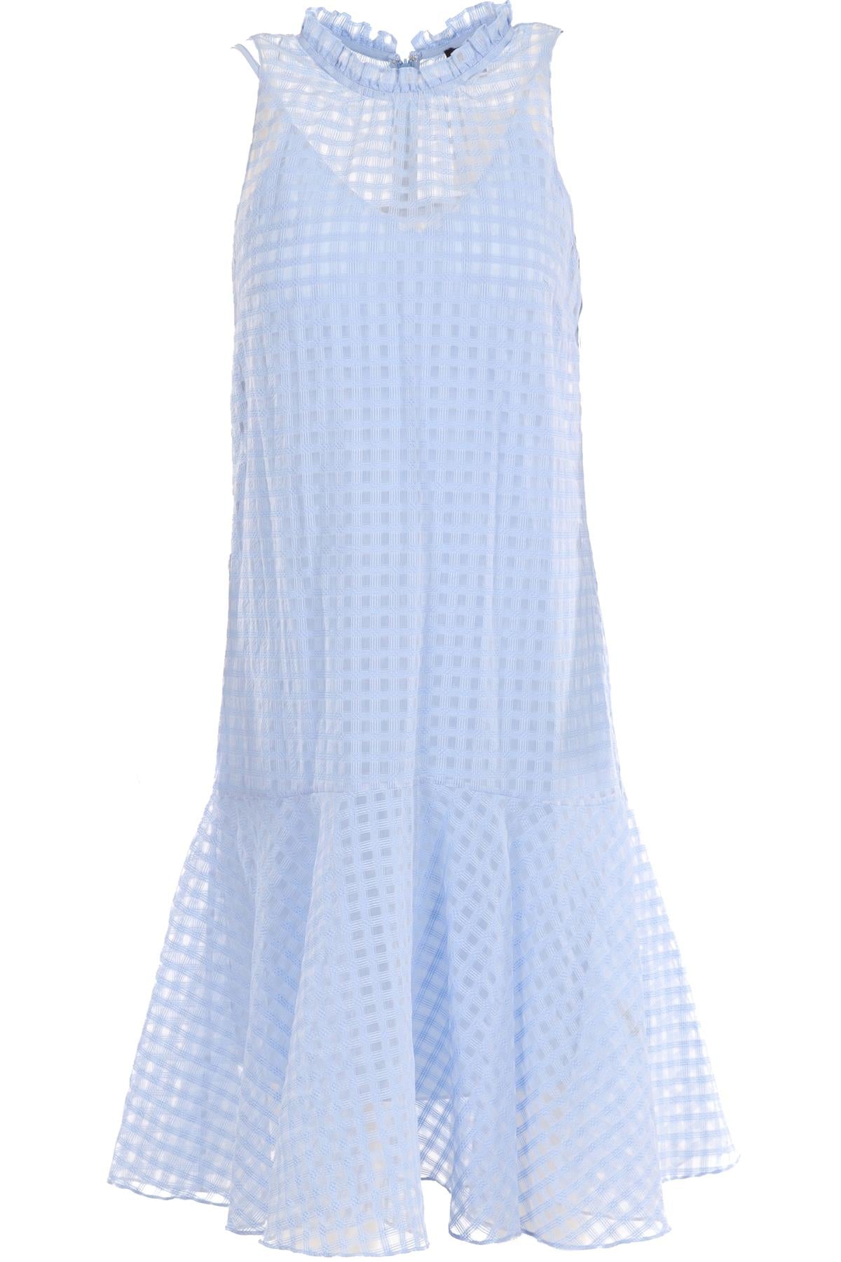 ME+EM BLUE COTTON MIDI DRESS UK 8