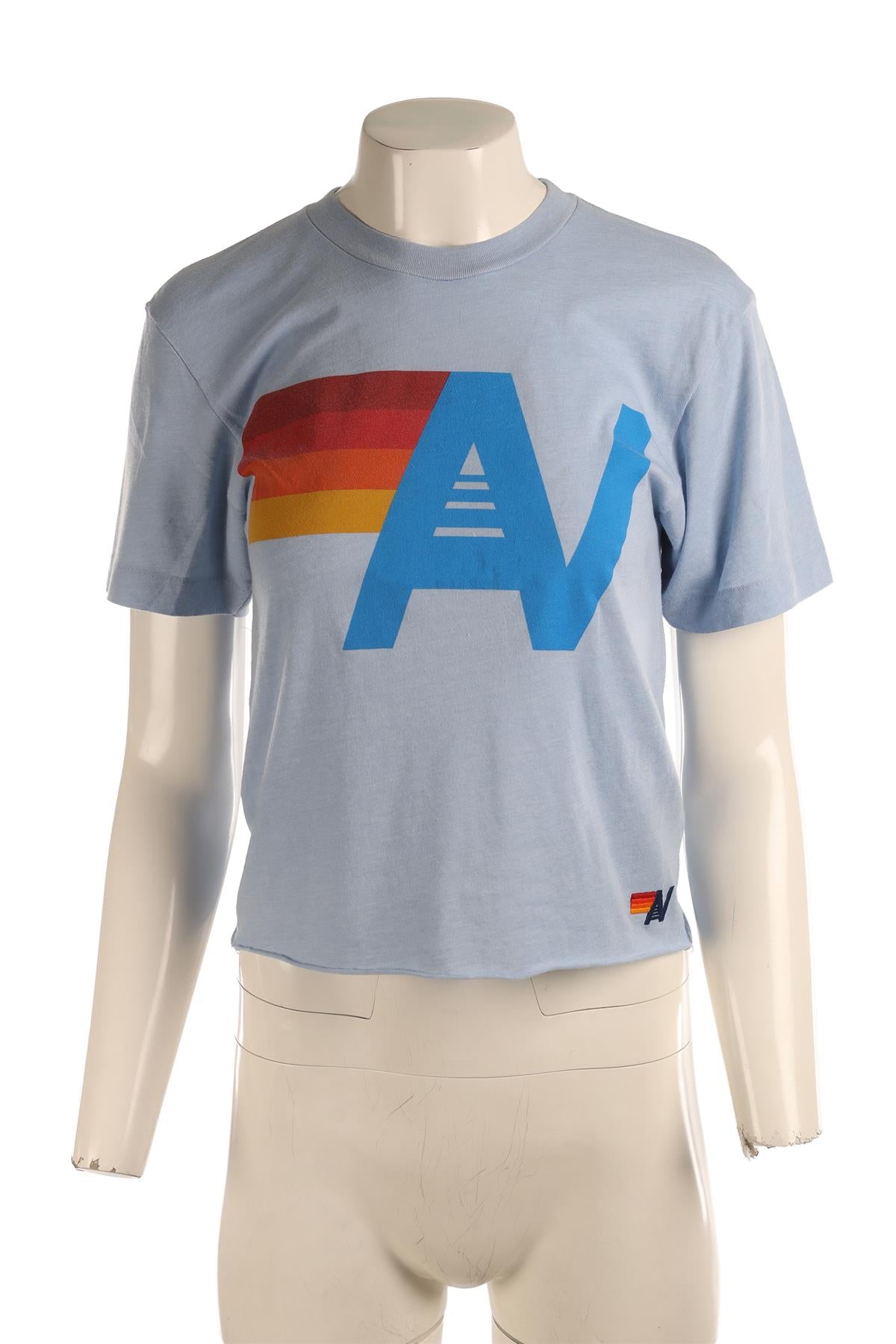 AVIATOR NATION BLUE COTTON T-SHIRT XSMALL