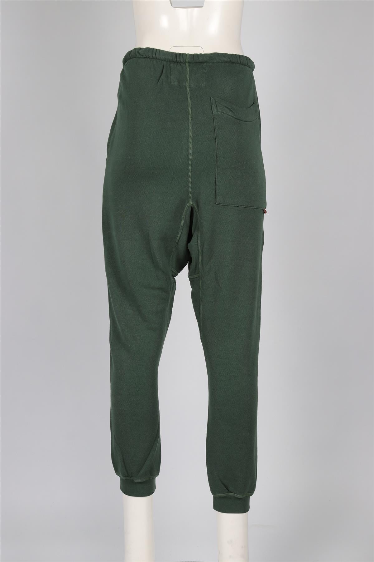 FREE CITY GREEN COTTON TRACK PANTS SMALL