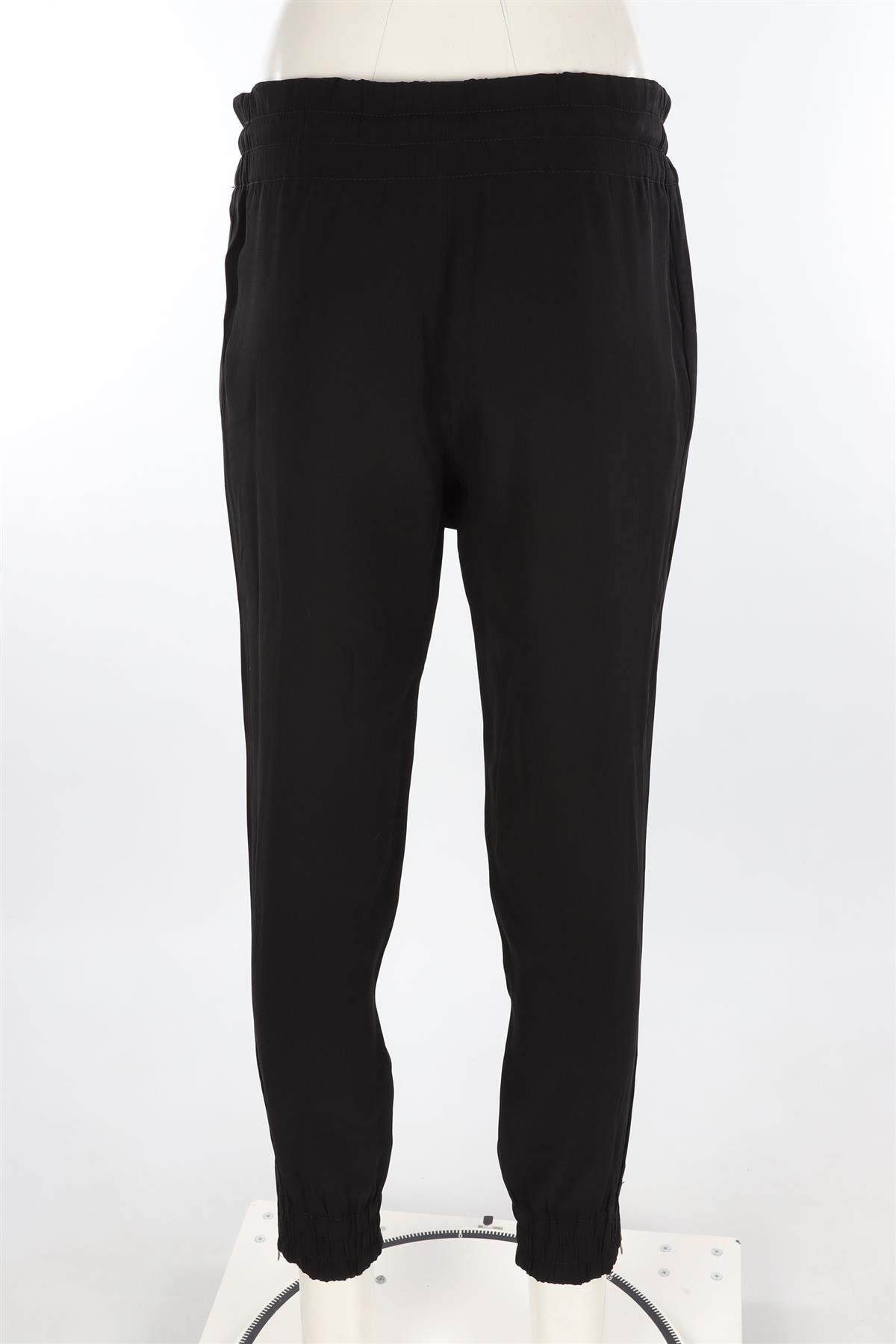 GUCCI BLACK CREPE TAPERED PANTS IT 38 UK 6