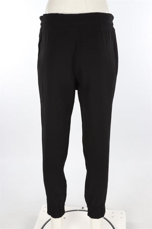 GUCCI BLACK CREPE TAPERED PANTS IT 38 UK 6