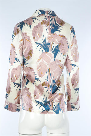 OLIVIA VON HALLE MULTI SILK SHIRT UK 8