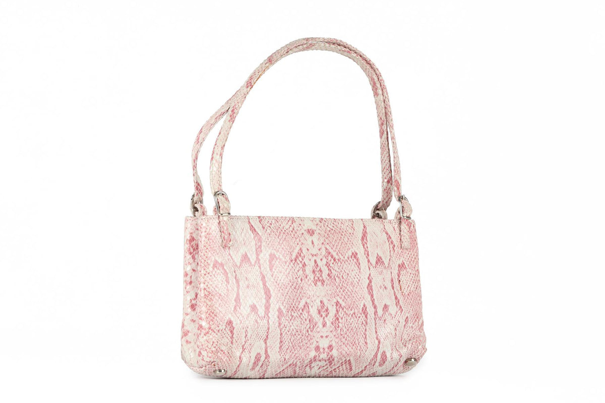 JIMMY CHOO PINK NUBUCK CLUTCH