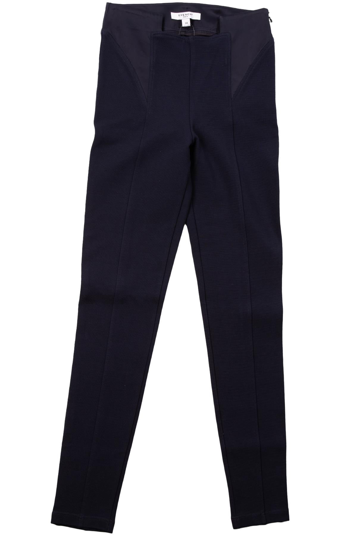 GIVENCHY NAVY WOOL LEGGINGS FR 34 UK 6
