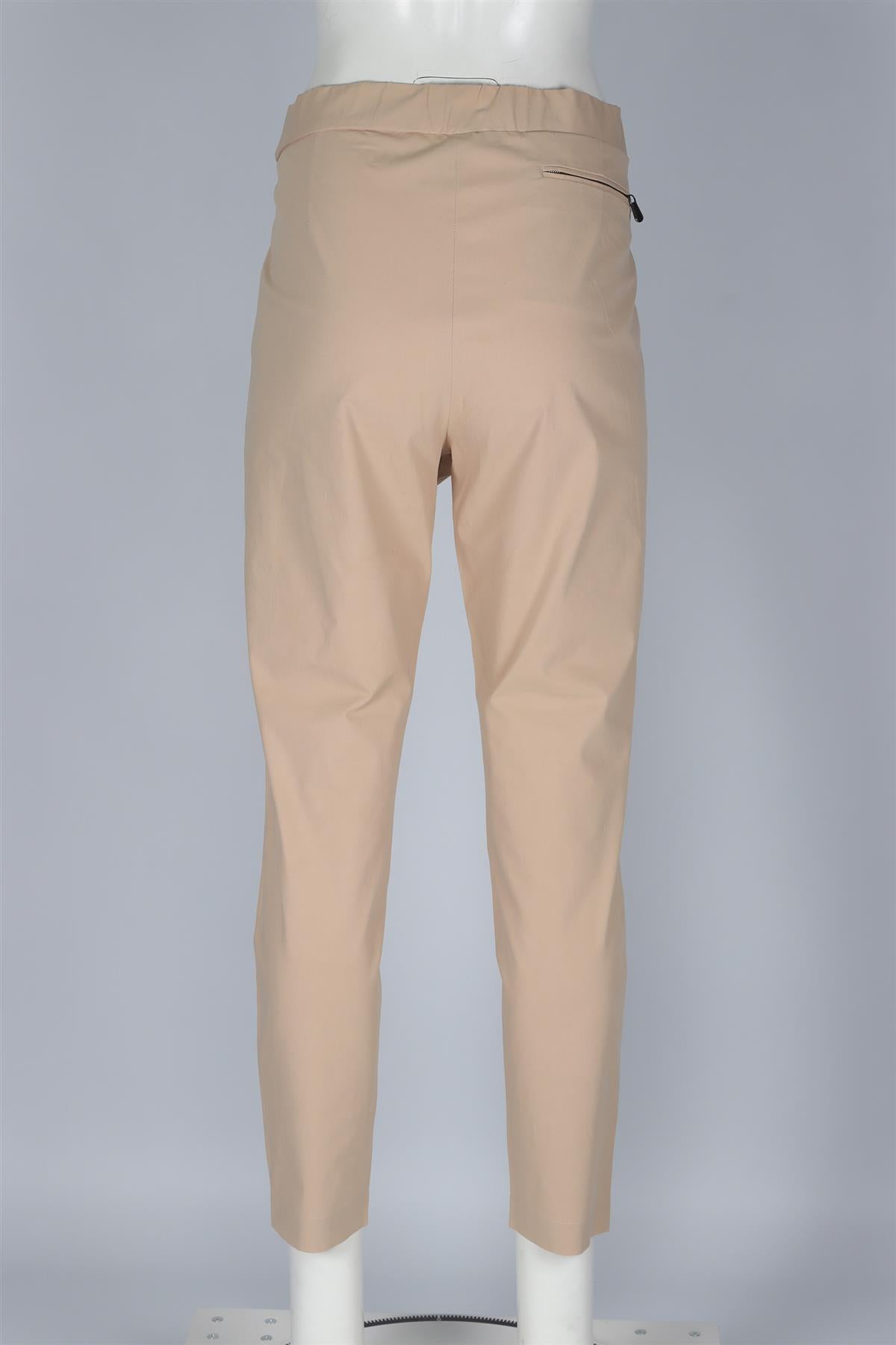 BOTTEGA VENETA BEIGE COTTON STRAIGHT LEG PANTS IT 46 UK 14