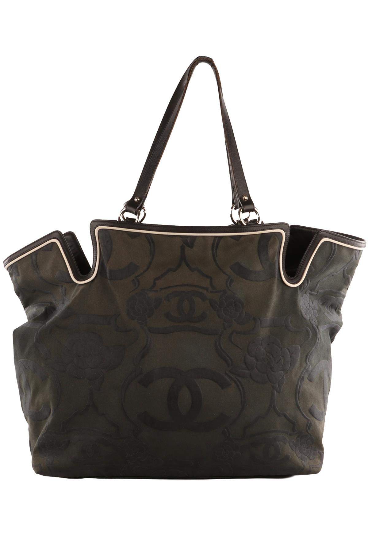 CHANEL GREEN 2008-2009 CANVAS TOTE BAG