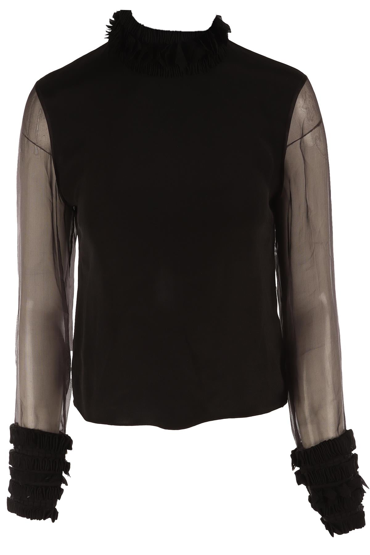 ROKSANDA BLACK SILK TOP SMALL