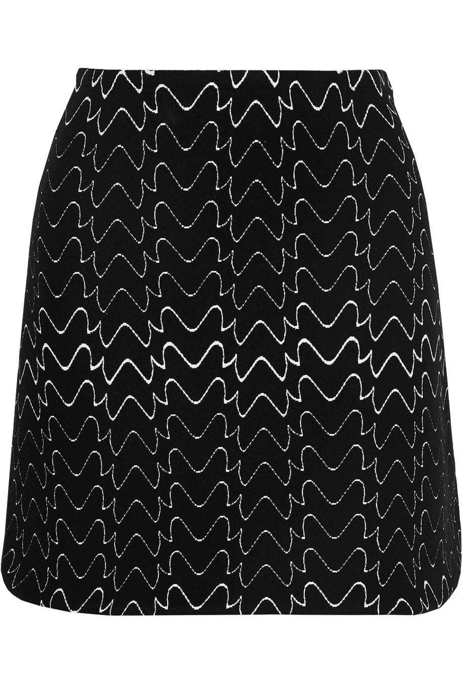AZZEDINE ALAÏA JACQUARD KNIT MINI SKIRT FR 36 UK 8