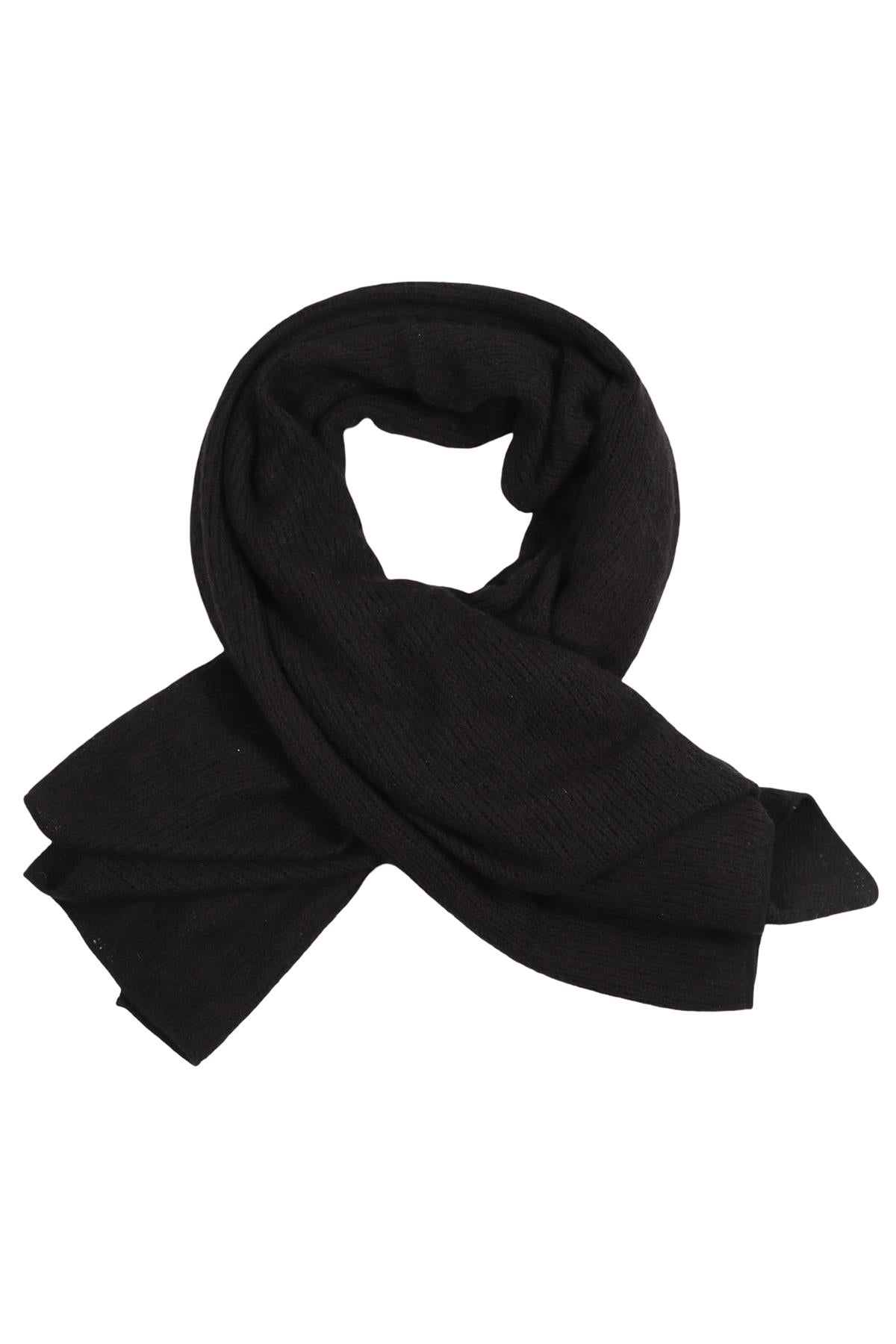 OYUNA BLACK CASHMERE SCARF ONE SIZE