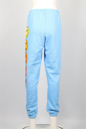 AVIATOR NATION BLUE COTTON BLEND TRACK PANTS MEDIUM