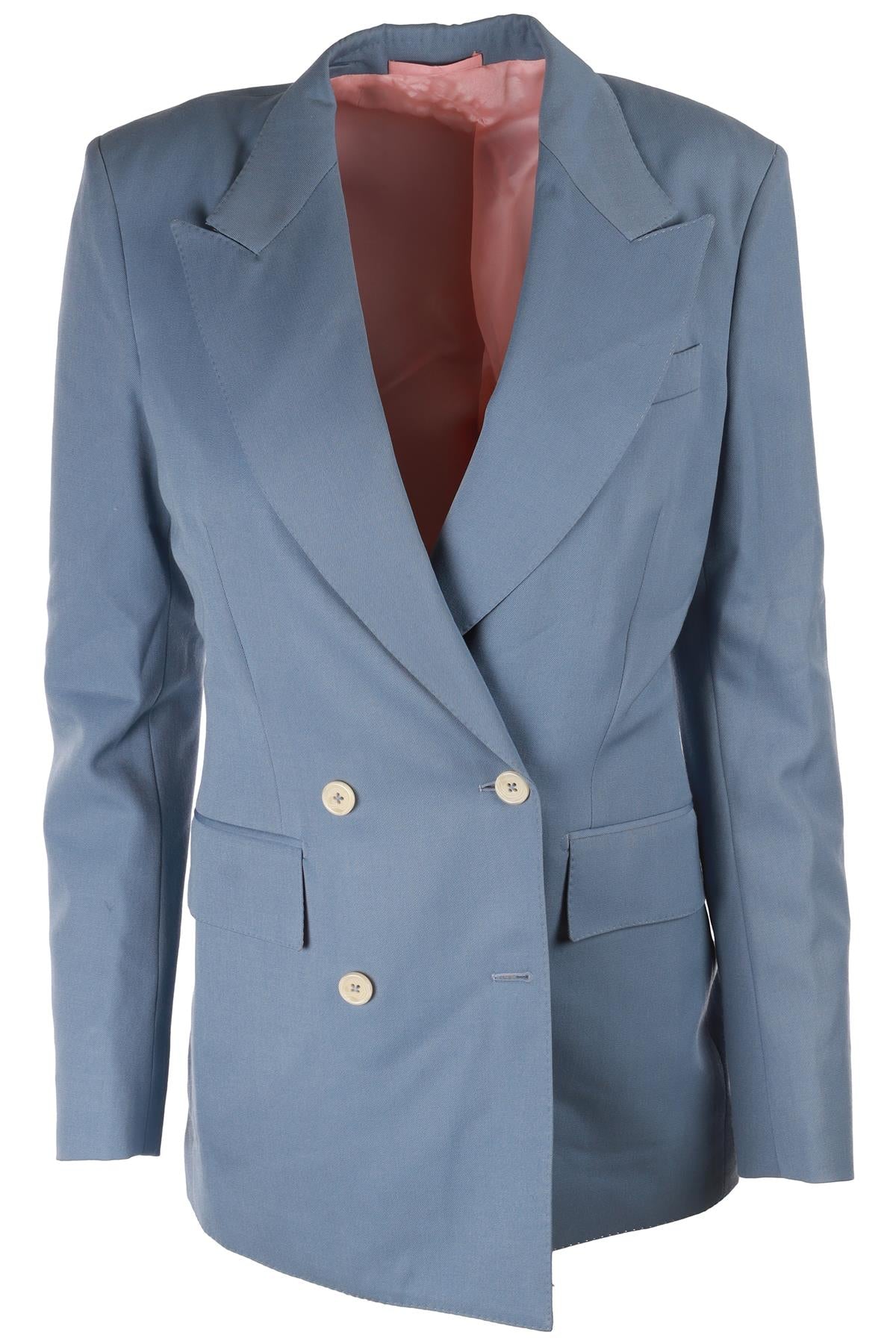 BLUE WOOL BLAZER