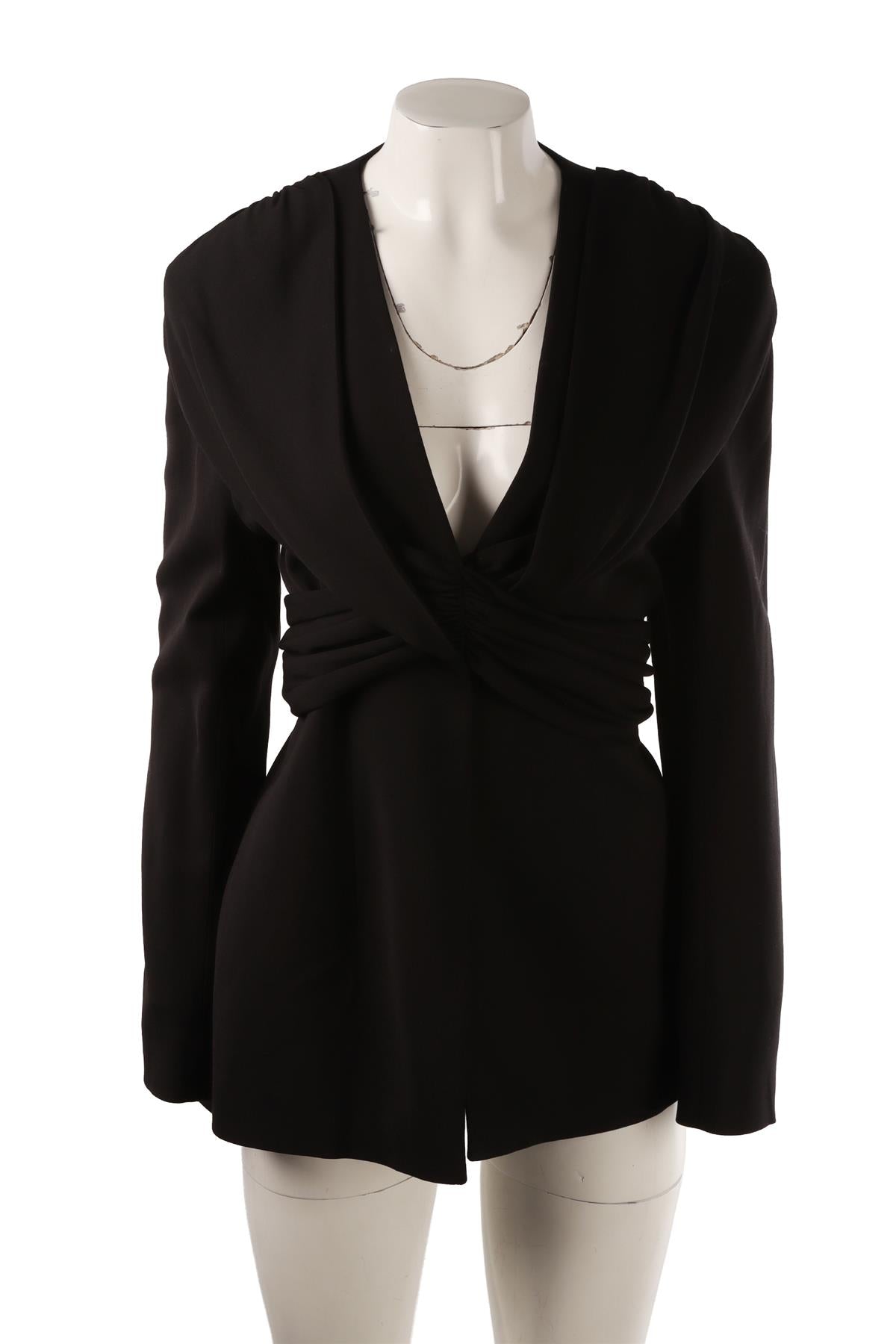 BLACK WOOL JACKET