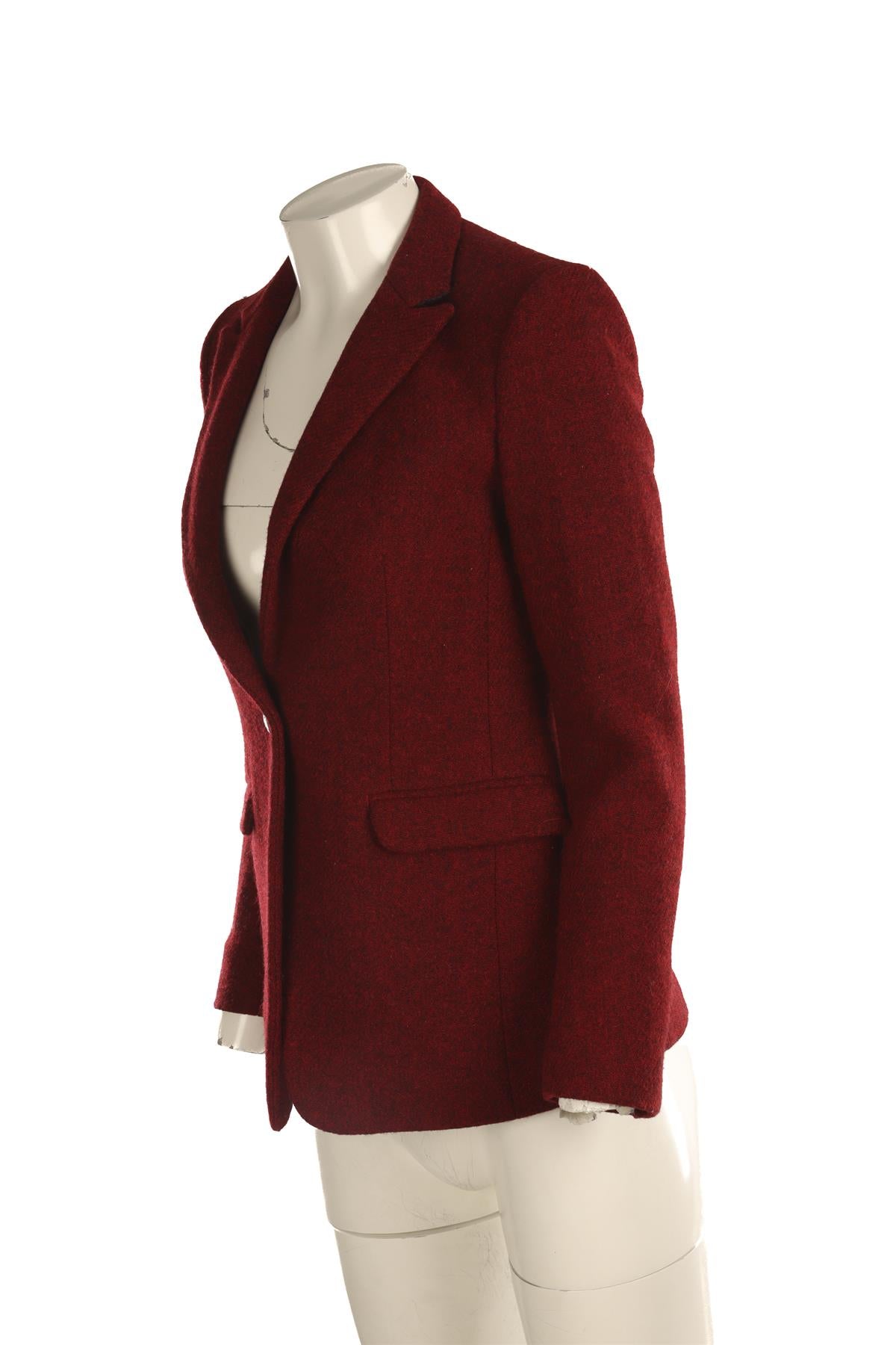 RAG & BONE RED WOOL BLAZER US 0 UK 4