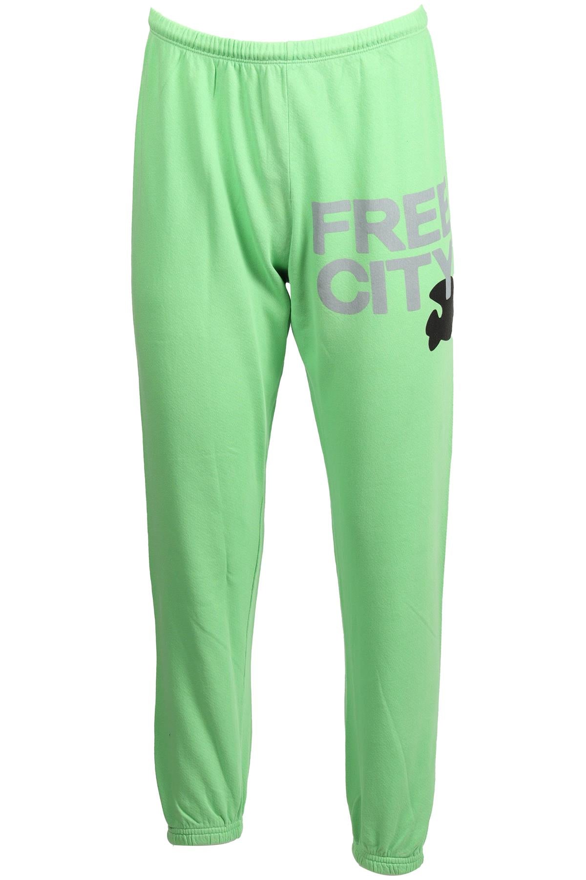 FREE CITY GREEN COTTON TRACK PANTS SMALL