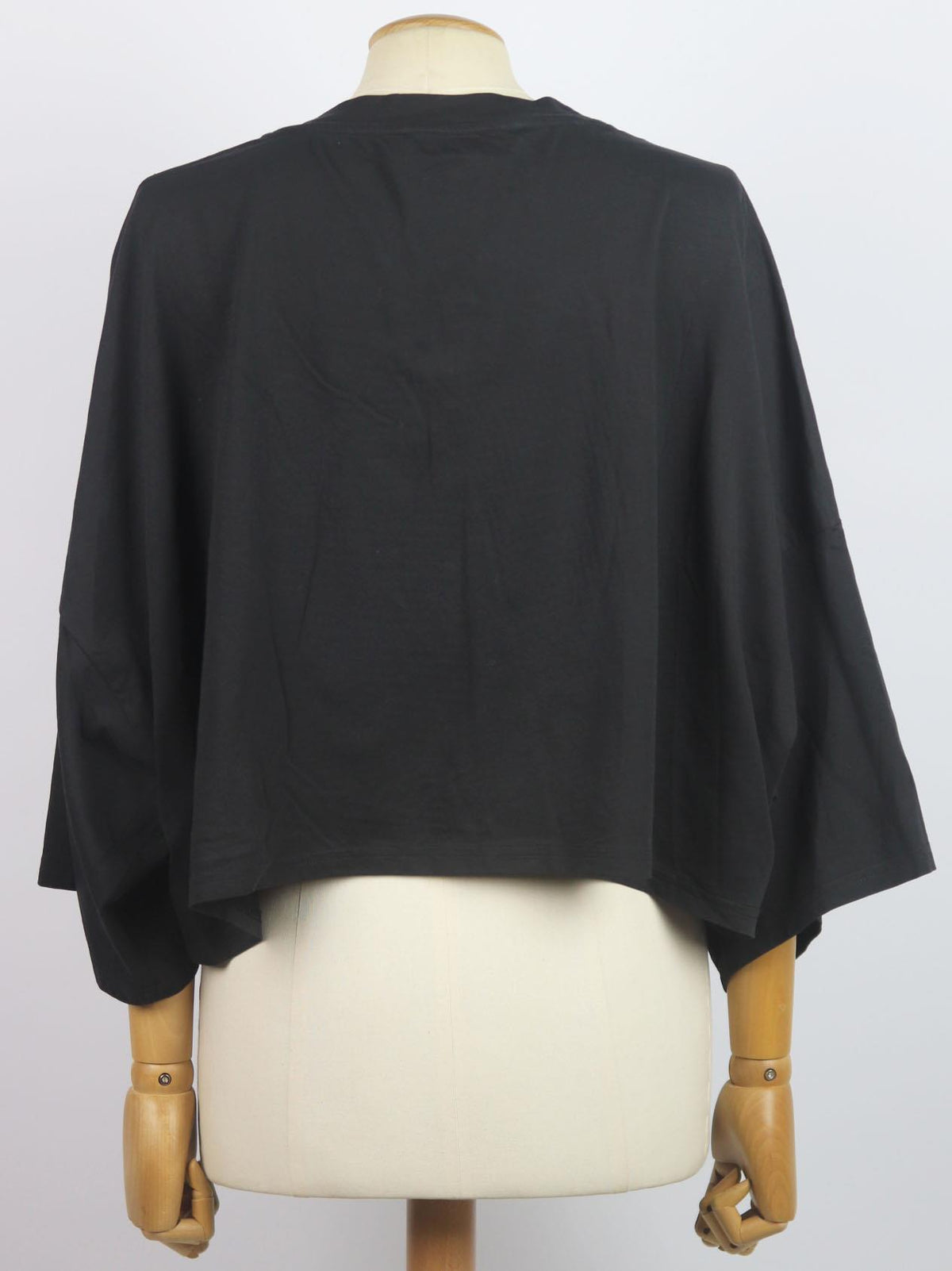 ALEXANDRE VAUTHIER CROPPED COTTON JERSEY T-SHIRT SMALL