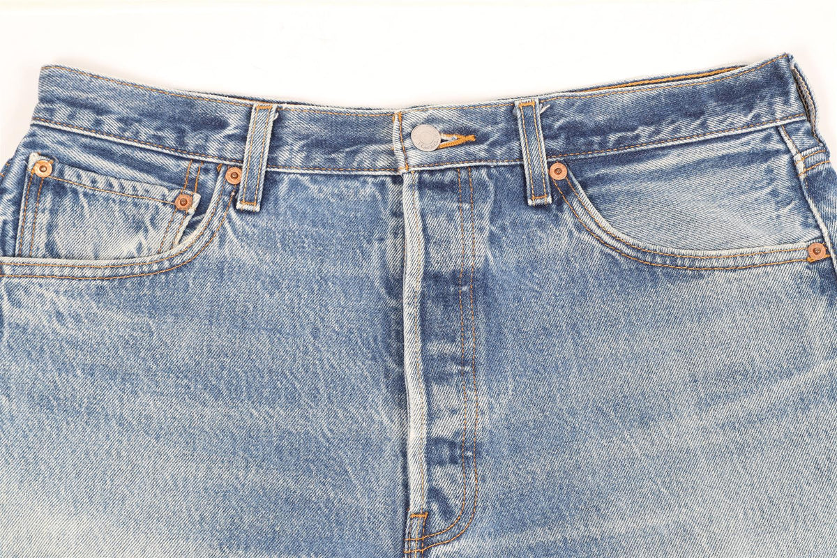 RE/DONE HIGH RISE DENIM SHORTS W28 UK 10