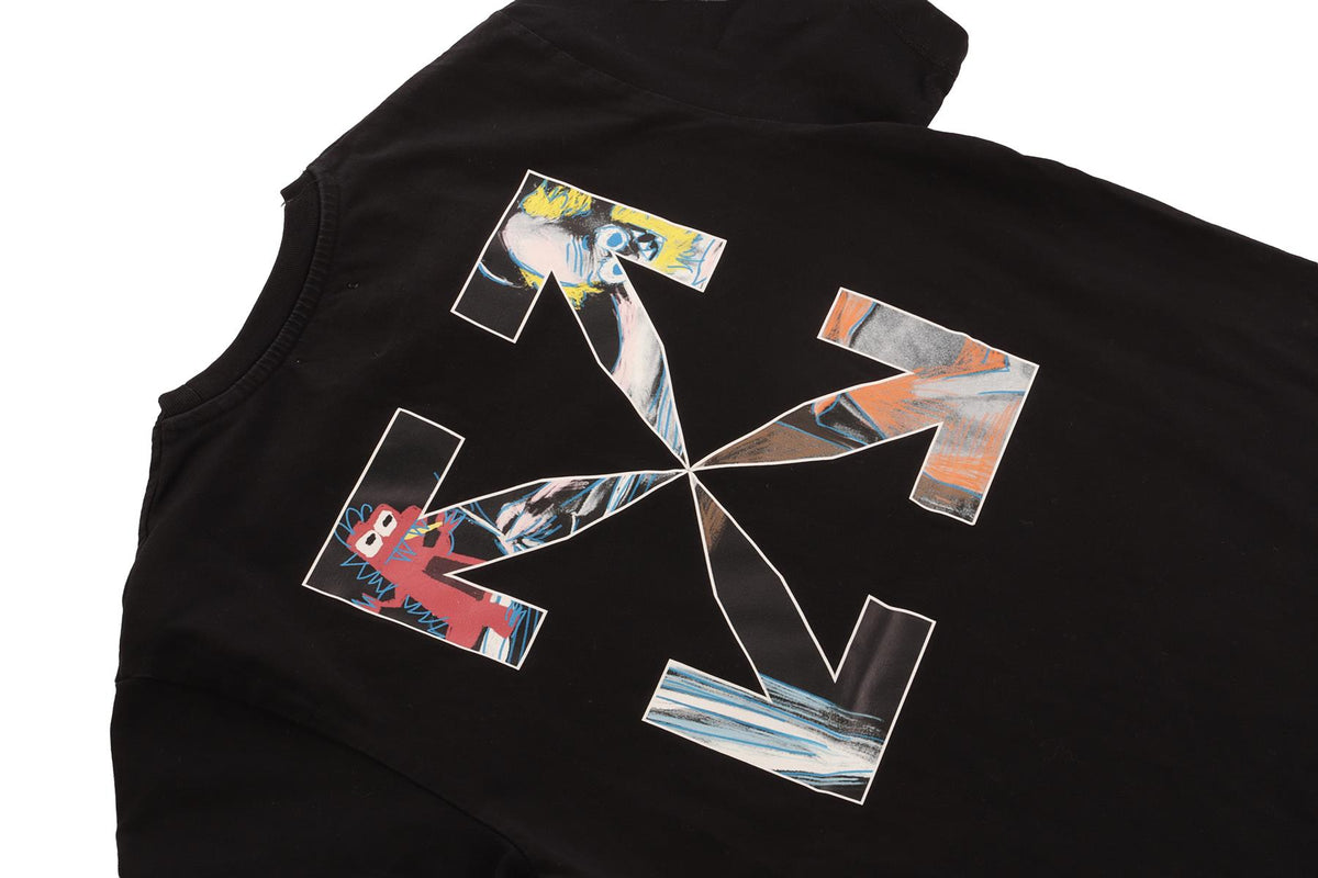 OFF-WHITE BLACK KIDS BOYS T-SHIRT 10 YEARS