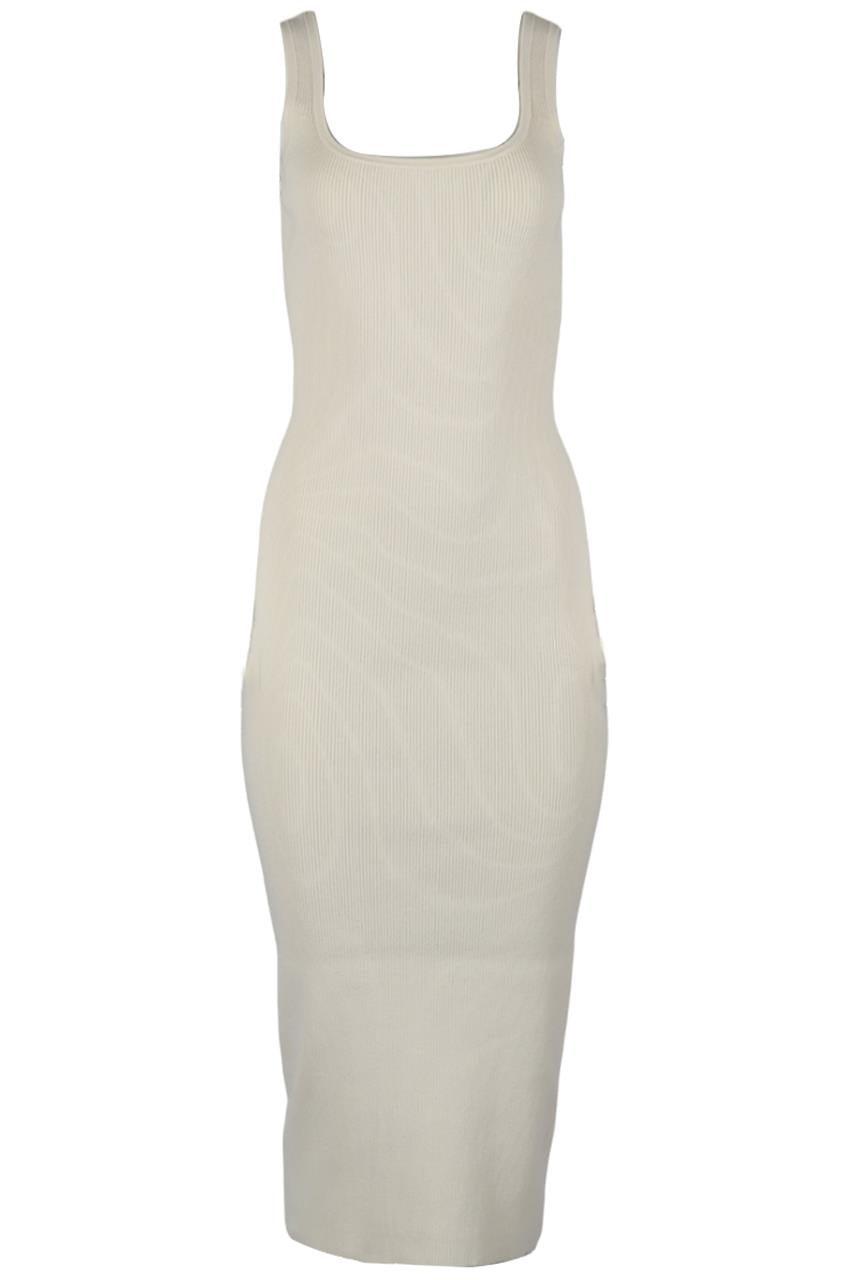 INTERMIX RIBBED KNIT MIDI DRESS SMALL