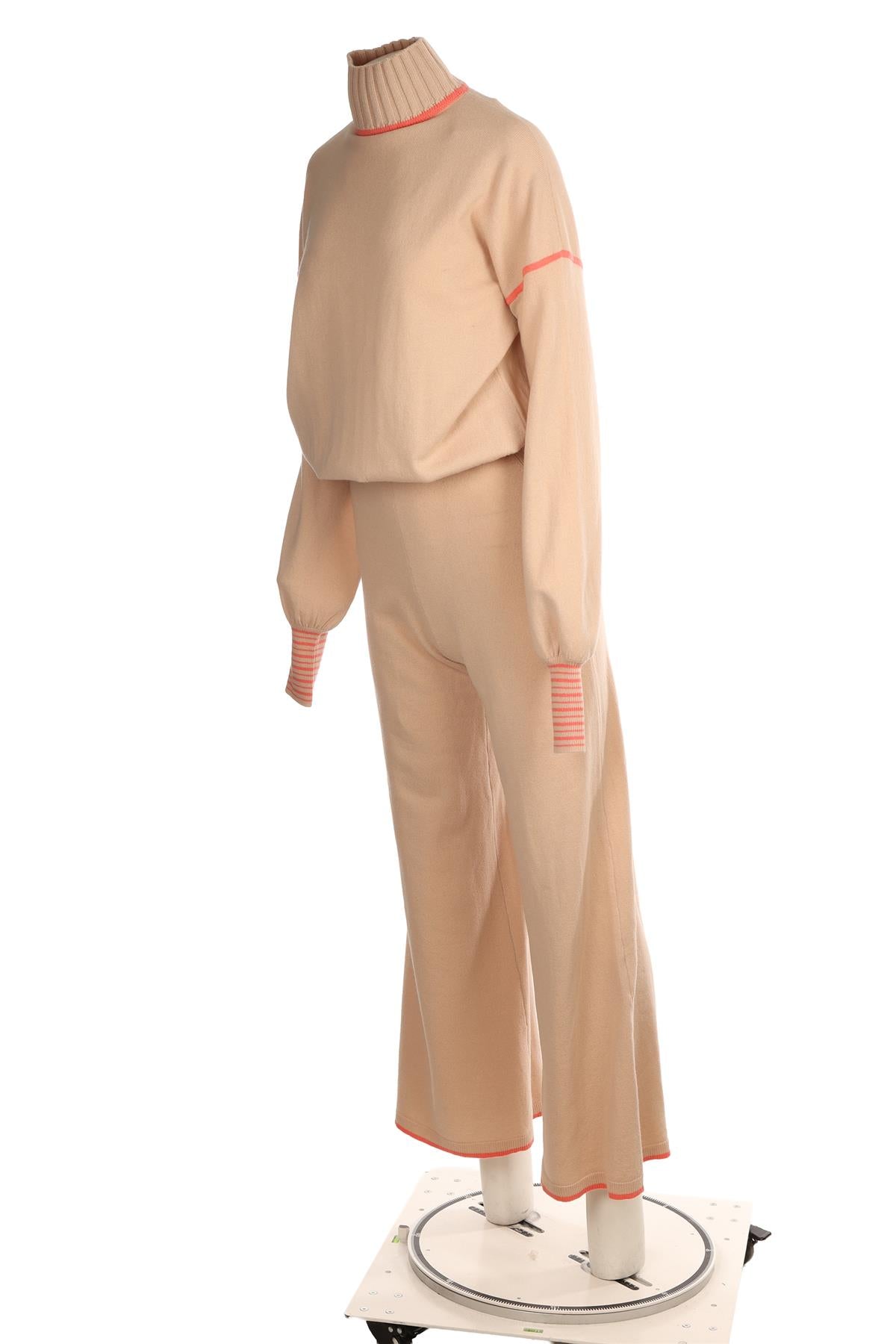 ROKSANDA BEIGE CASHMERE JUMPSUIT XSMALL