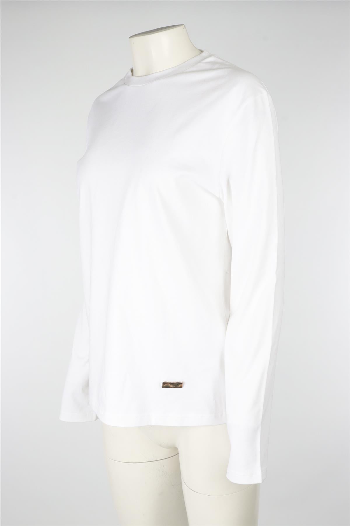JIL SANDER WHITE COTTON TOP MEDIUM