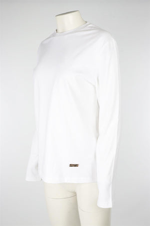 JIL SANDER WHITE COTTON TOP MEDIUM