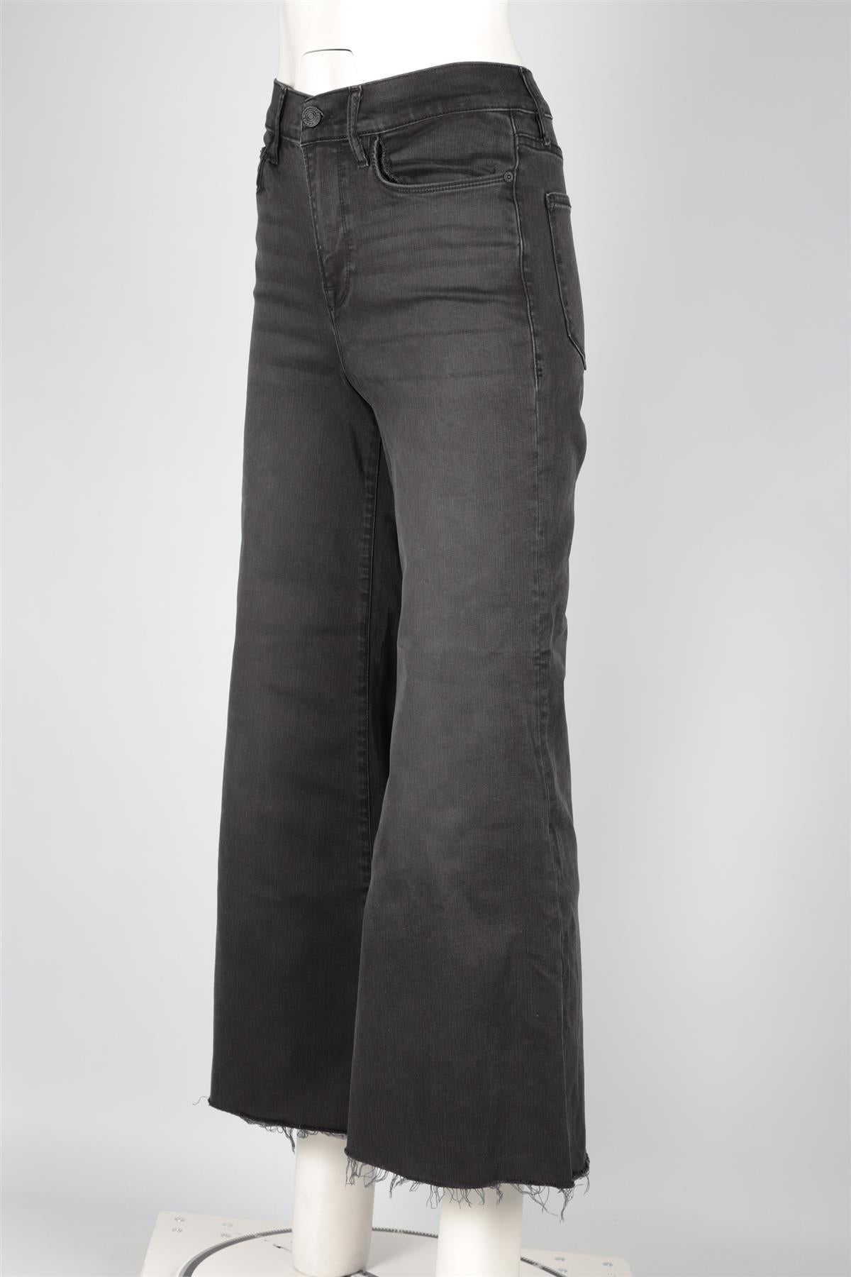 FRAME BLACK HIGH RISE WIDE LEG JEANS W27 UK 8-10