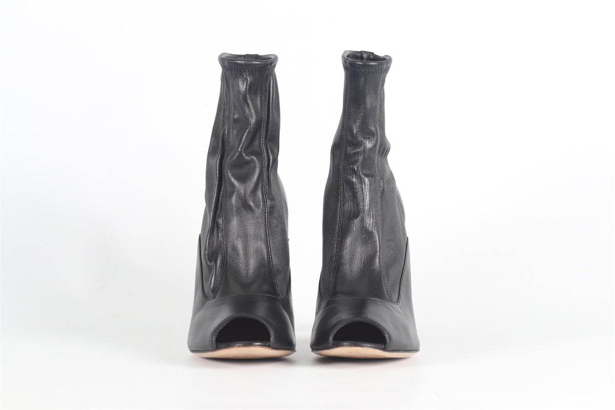 GIANVITO ROSSI LEATHER ANKLE BOOTS EU 39 UK 6 US 9