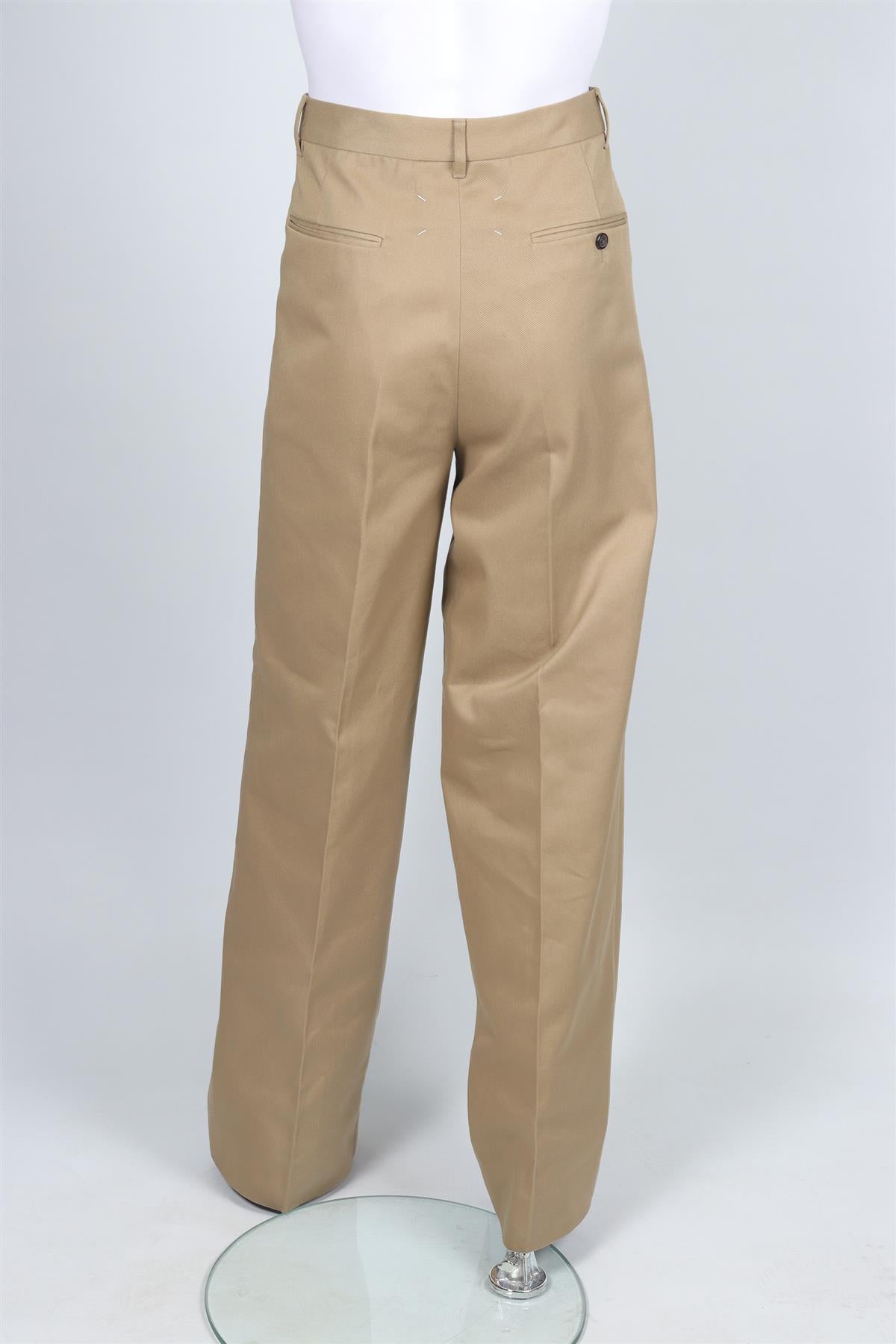 MAISON MARGIELA TAN MEN'S COTTON PANTS IT 52 UK/US WAIST 36