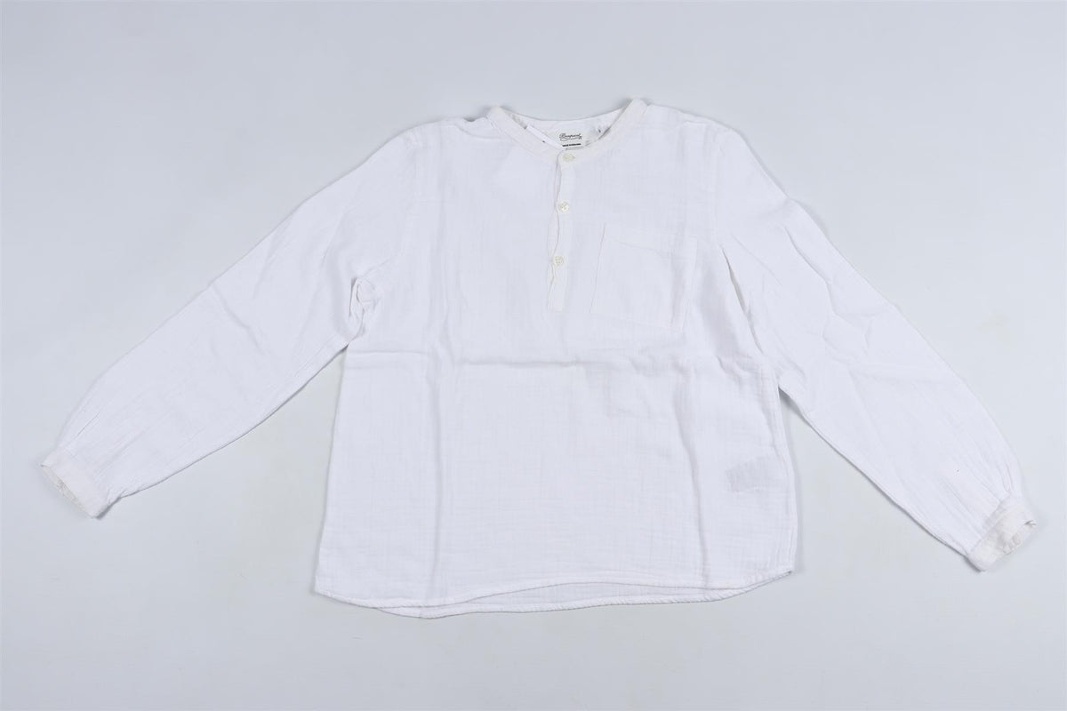 BONPOINT WHITE KIDS BOYS SHIRT 10 YEARS