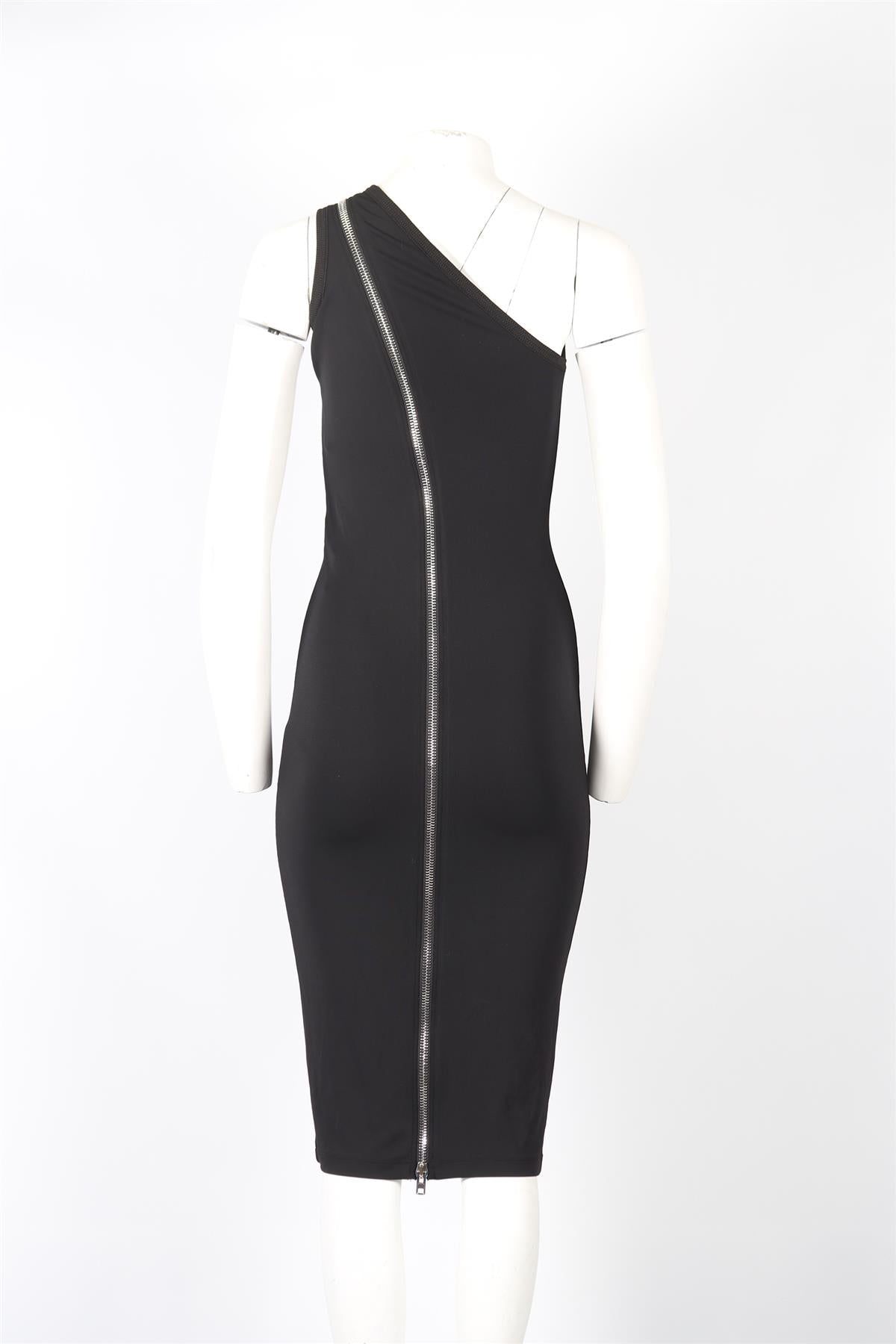 GIVENCHY ONE SHOULDER JERSEY MIDI DRESS FR 38 UK 10