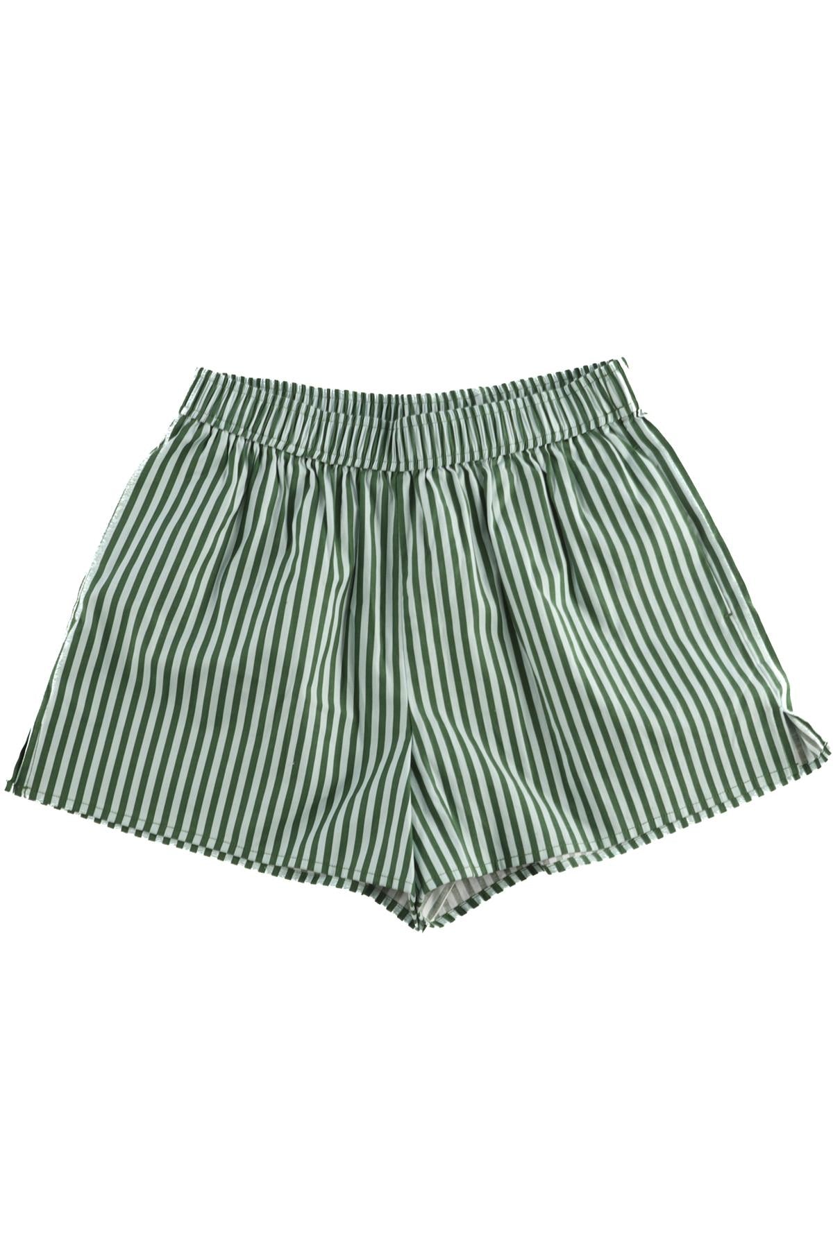 REFORMATION GREEN COTTON SHORTS XS