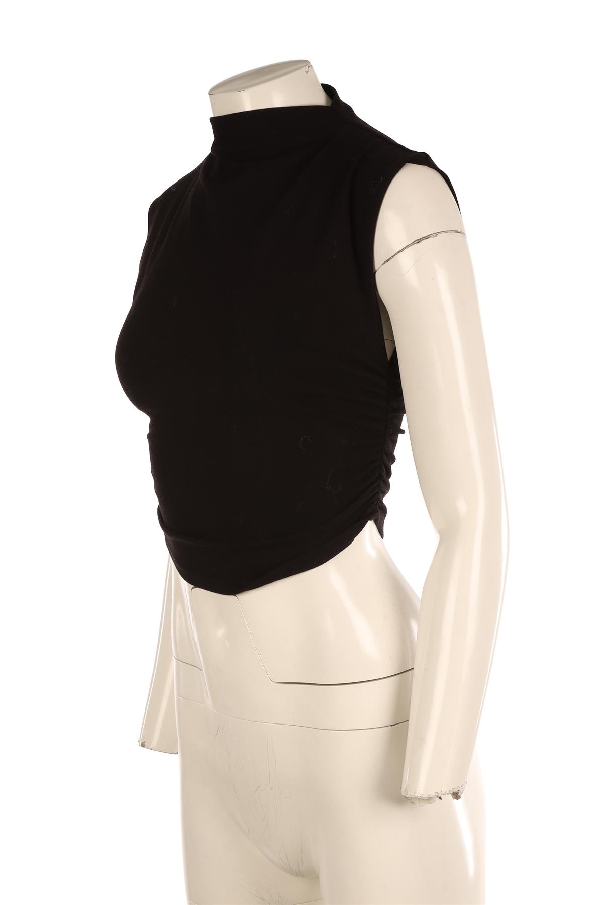 REFORMATION BLACK COTTON TOP SMALL